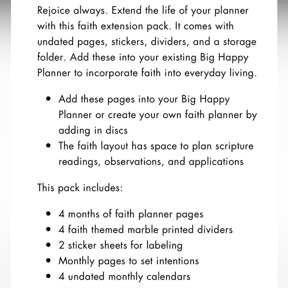Happy Planner (BIG)Faith - Picture 3 of 3